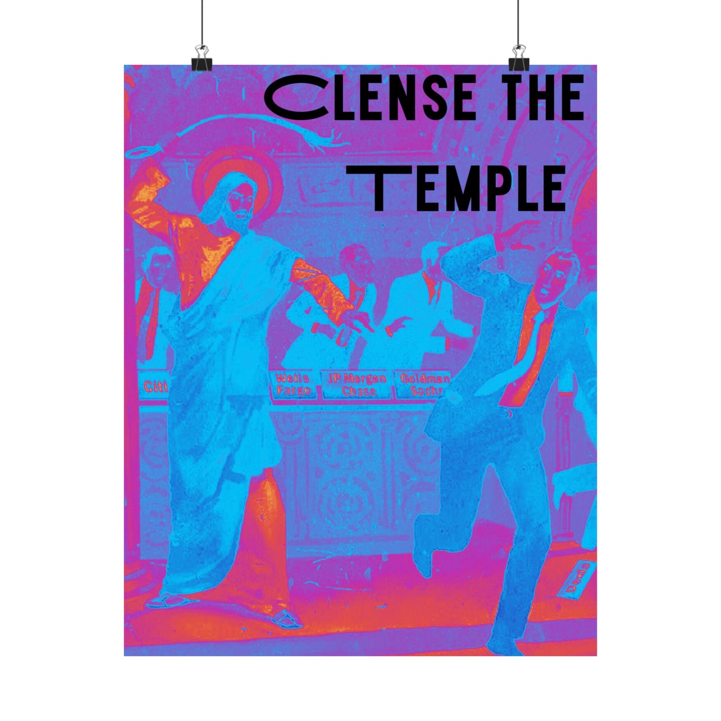 Cleanse the Temple Matte Vertical Poster