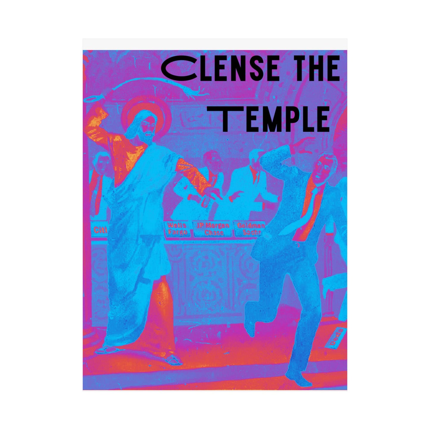 Cleanse the Temple Matte Vertical Poster