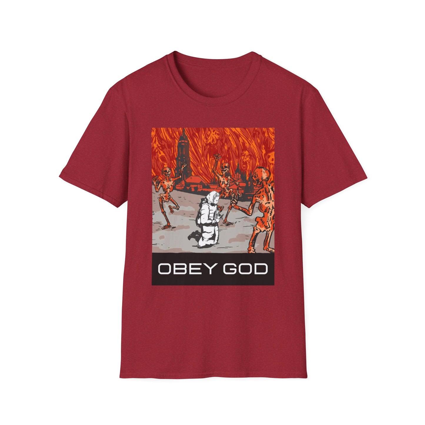 Obey God Lavra Caves Unisex Softstyle T-Shirt