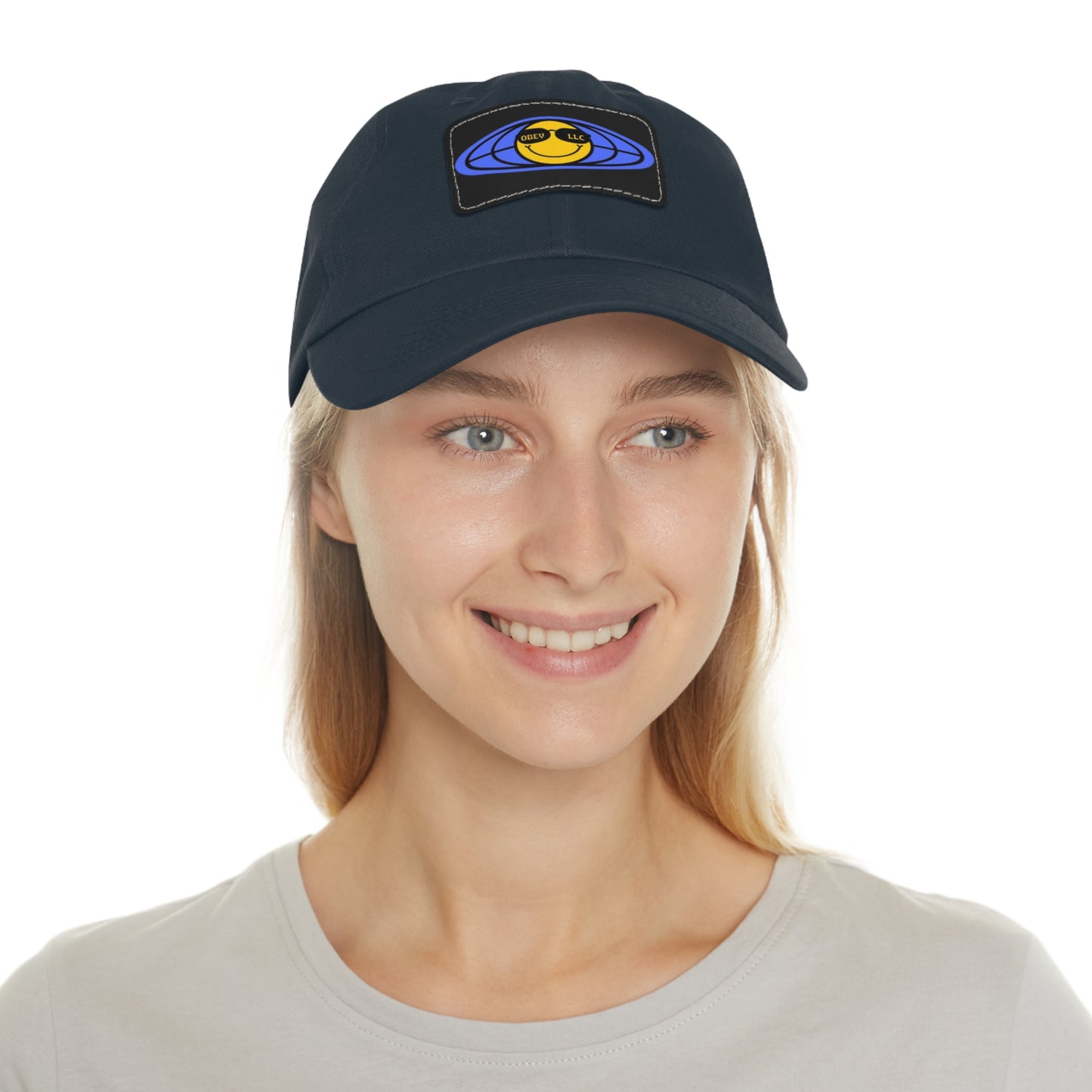 Obey LLC Classic Hat with Leather Patch (Rectangle)