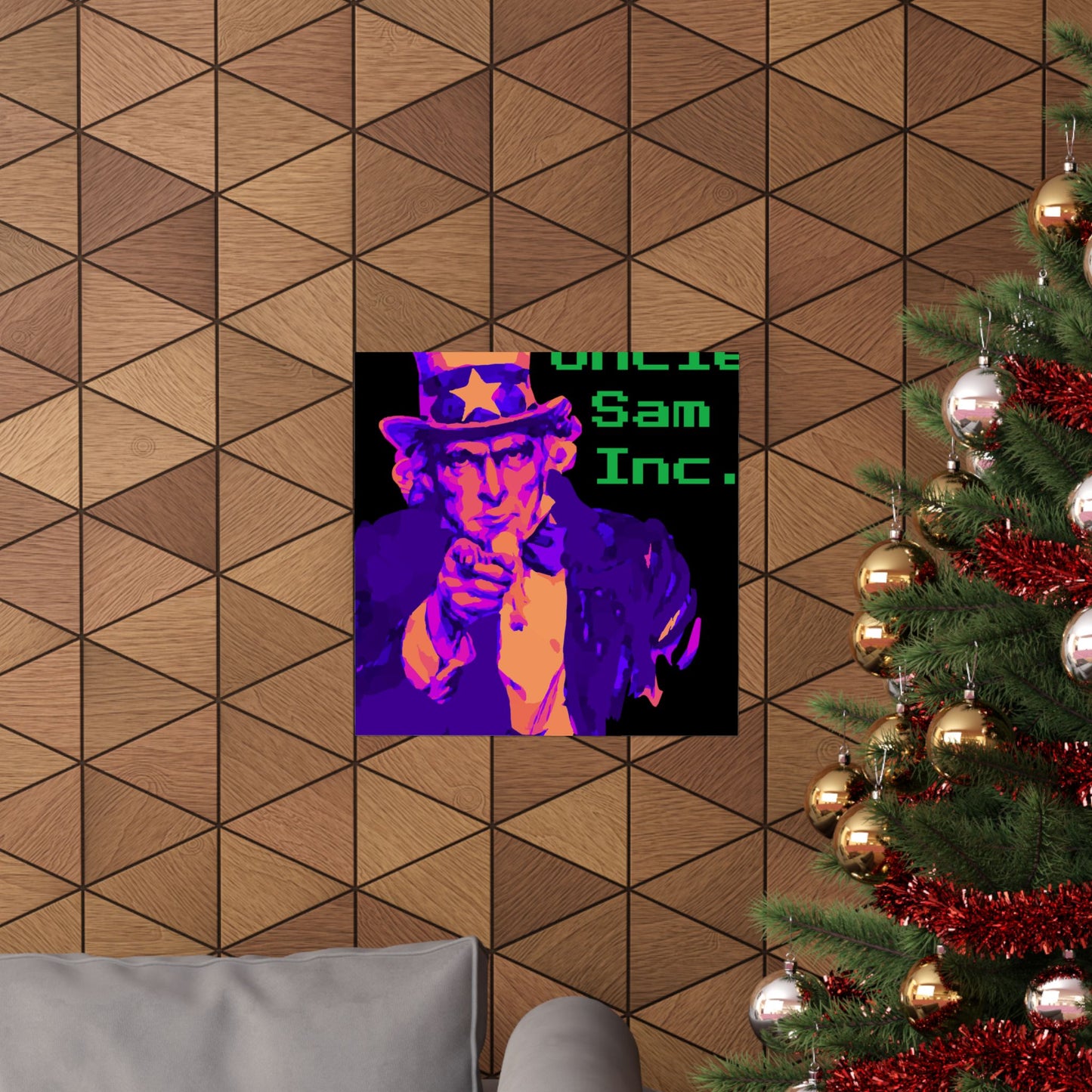 Colorful Uncle Sam Inc. Matte Vertical Poster, Vintage Wall Art