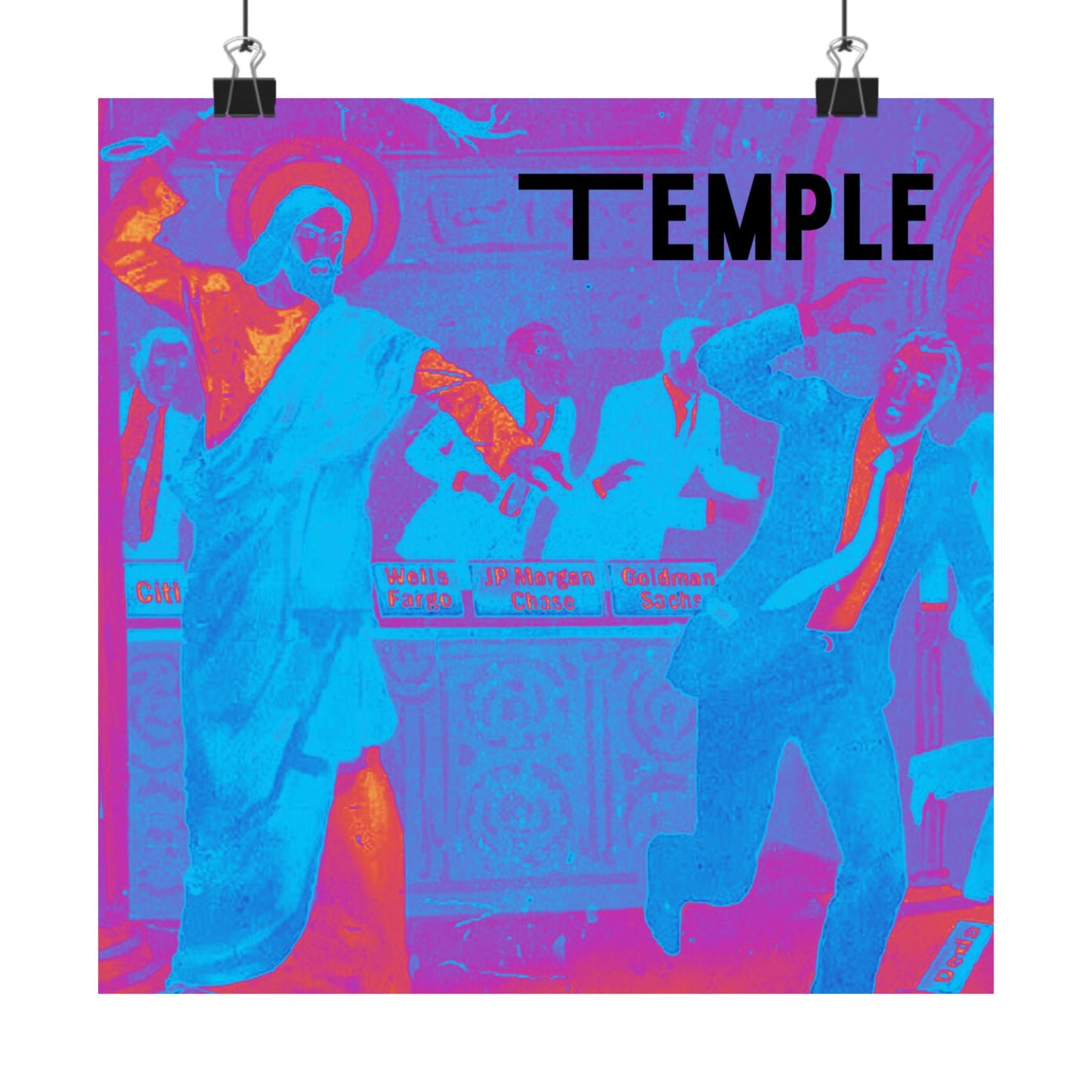 Cleanse the Temple Matte Vertical Poster