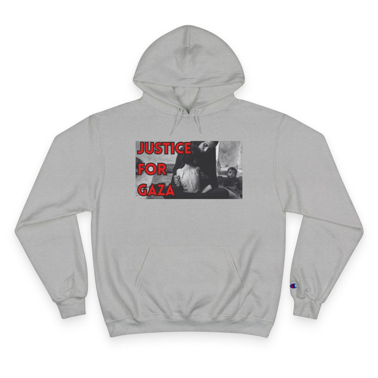 Justice for Gaza Champion Hoodie | Activist Apparel, Social Justice Fashion, Statement Clothing, Thoughtful Gifts, Comfortable Wear