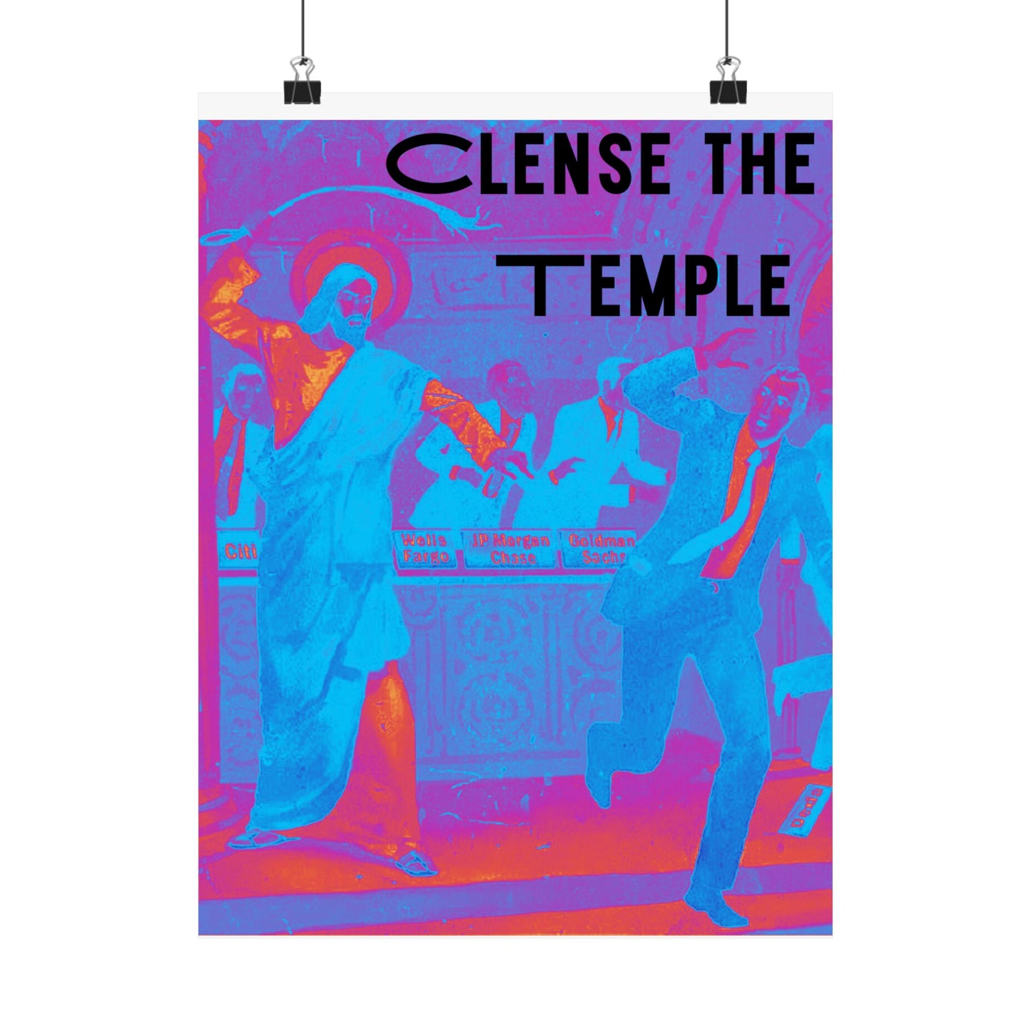 Cleanse the Temple Matte Vertical Poster