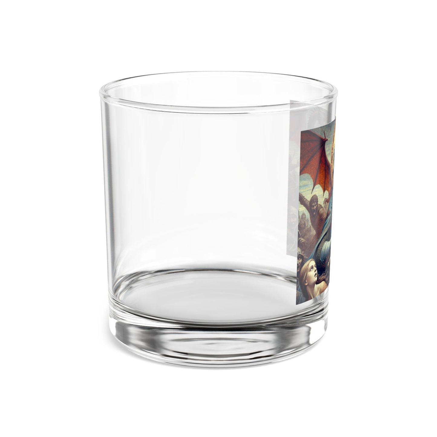 Artisan Rocks Glass, 10oz - Unique Gift for Whisky Lovers, Custom Decor, Fantasy Art, Perfect for Celebrations, Home Bar