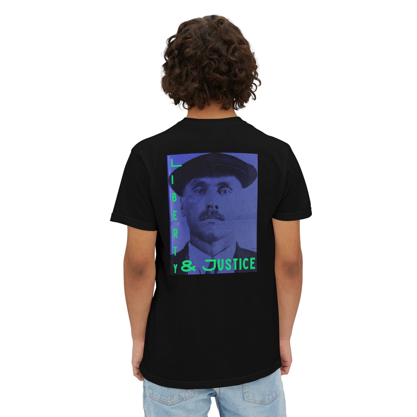 Liberty and Justice Obey LLC Unisex Garment-Dyed Pocket T-Shirt