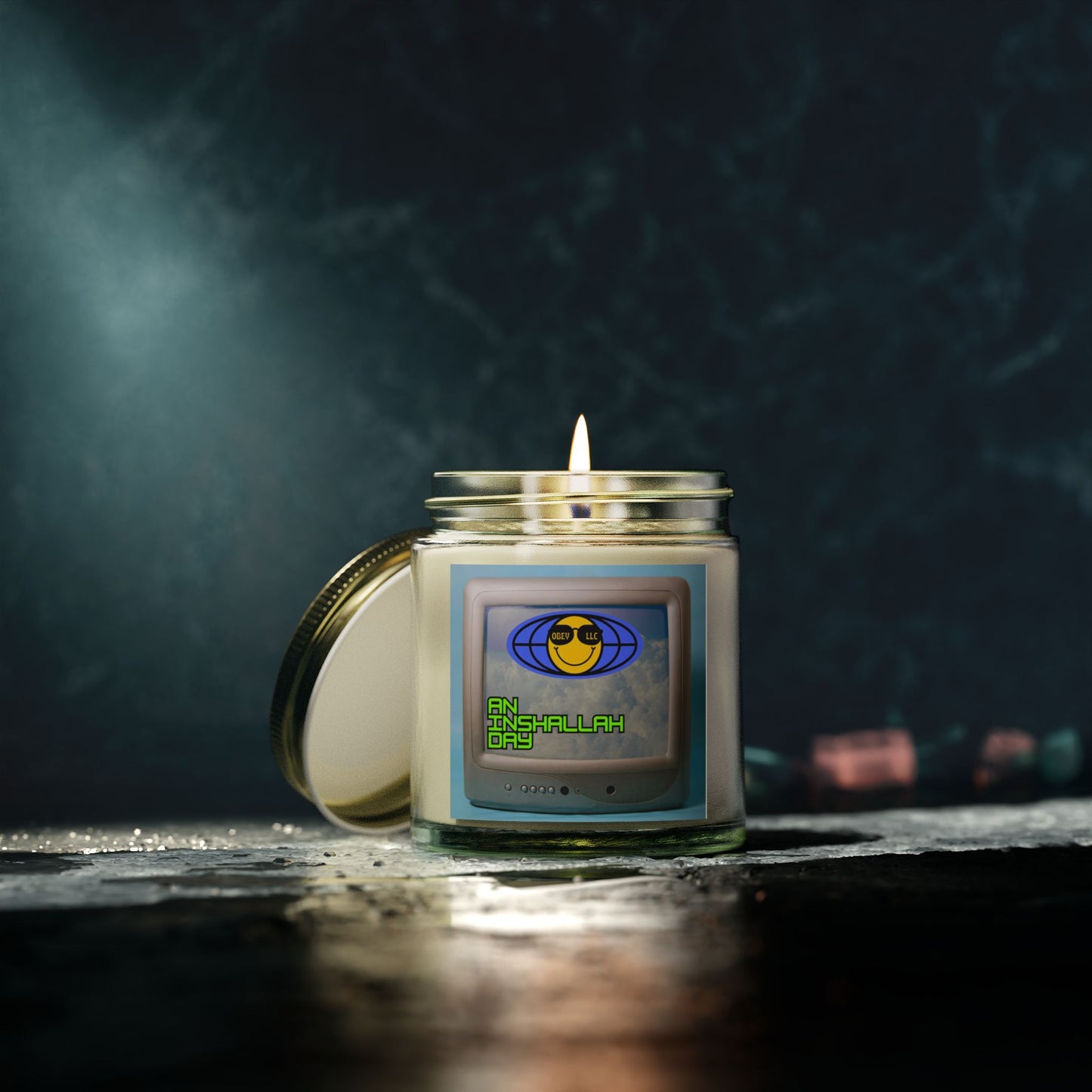 An Inshallah Day Scented Candles, Coconut Apricot Wax (4oz, 9oz)