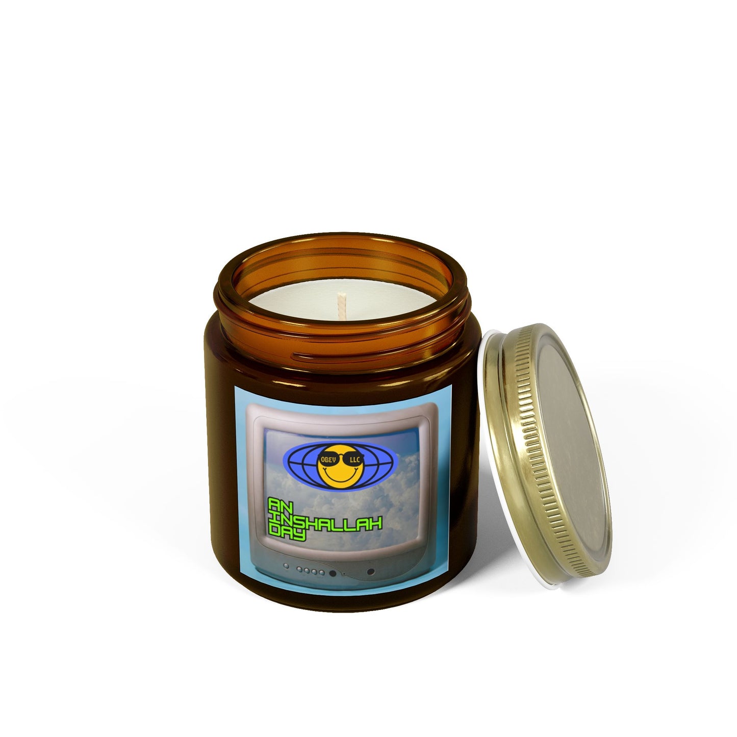 An Inshallah Day Scented Candles, Coconut Apricot Wax (4oz, 9oz)