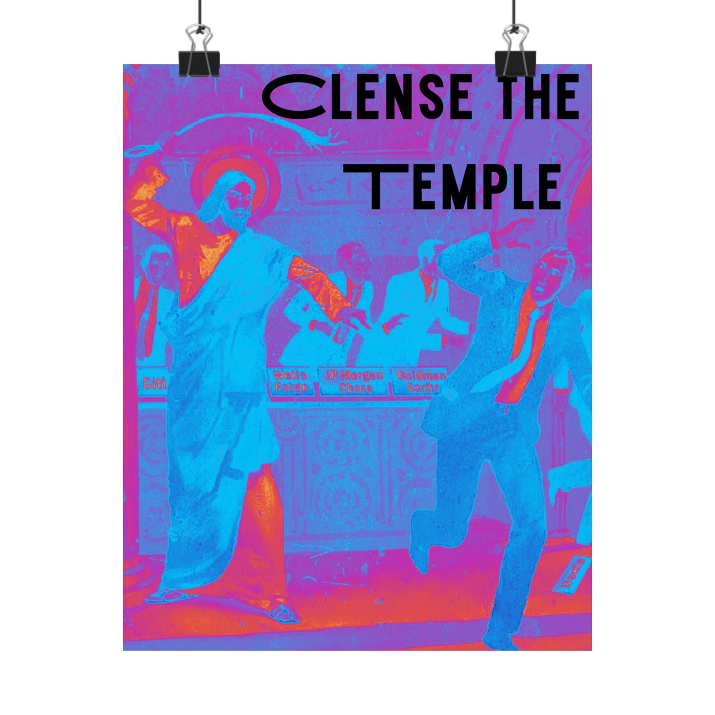 Cleanse the Temple Matte Vertical Poster
