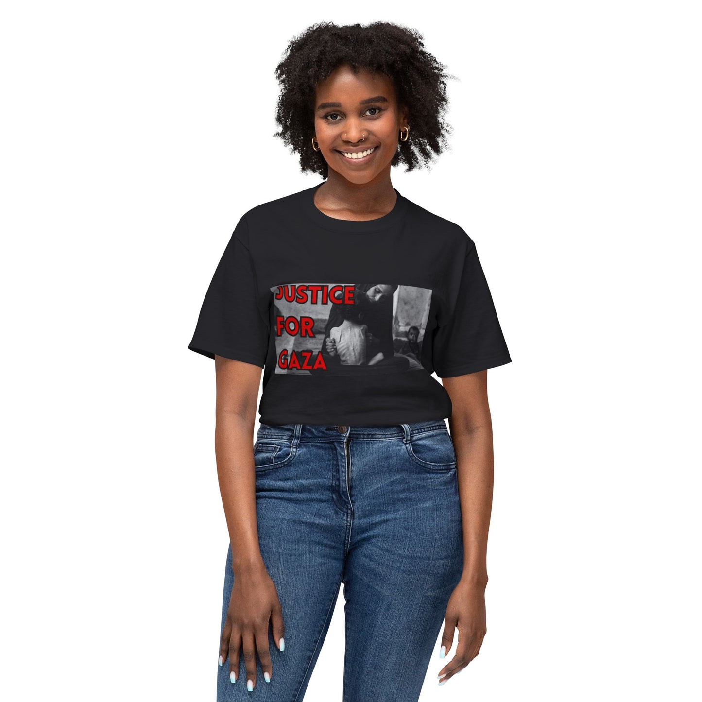 Justice for Gaza Unisex HD Cotton T-Shirt | Activism Tee, Casual Wear, Statement Shirt, Social Justice Gift, Everyday Comfort