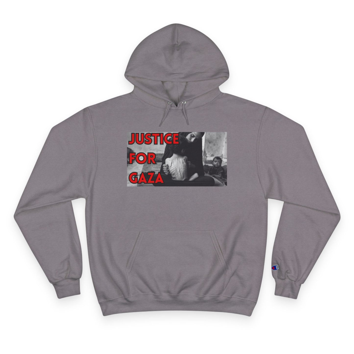 Justice for Gaza Champion Hoodie | Activist Apparel, Social Justice Fashion, Statement Clothing, Thoughtful Gifts, Comfortable Wear