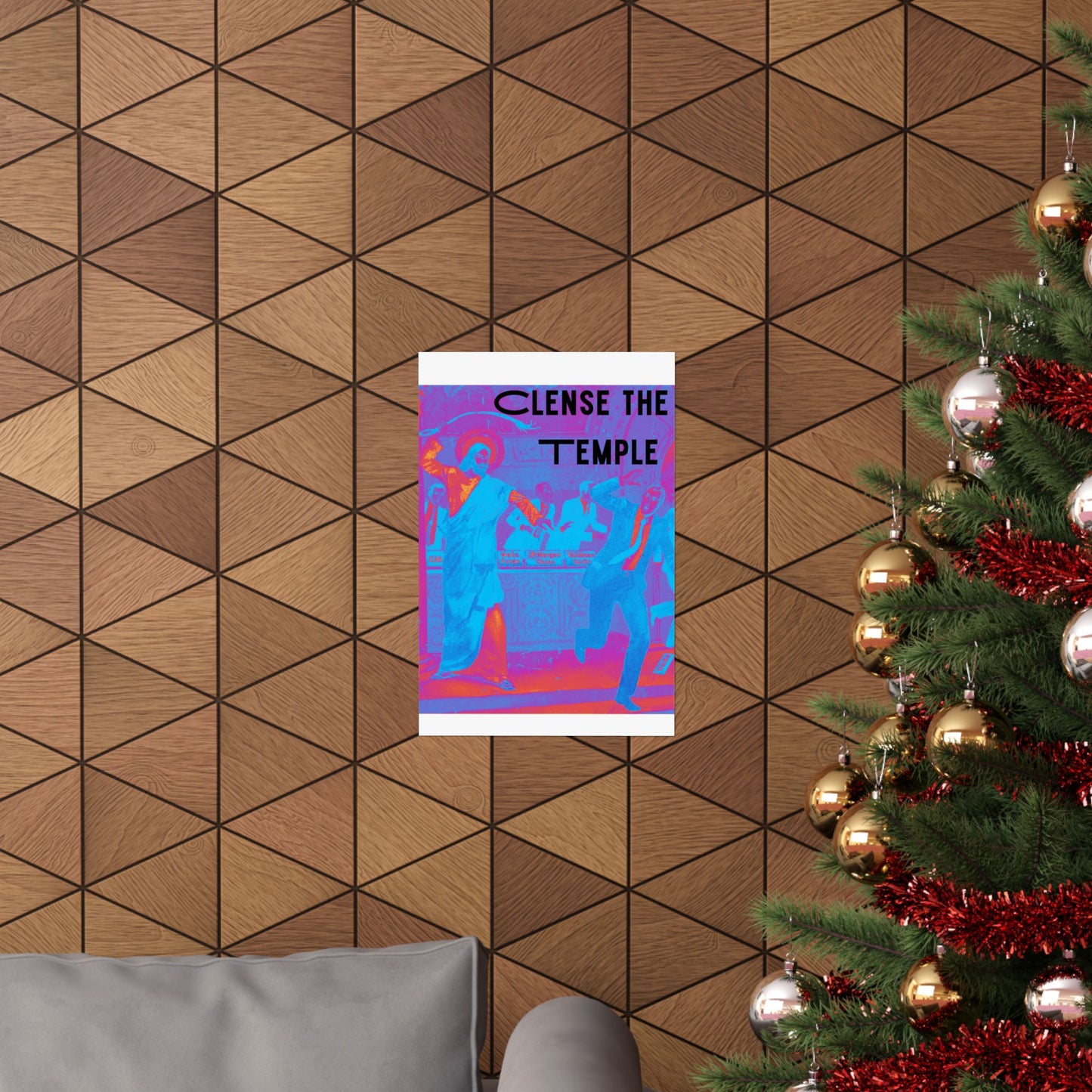 Cleanse the Temple Matte Vertical Poster