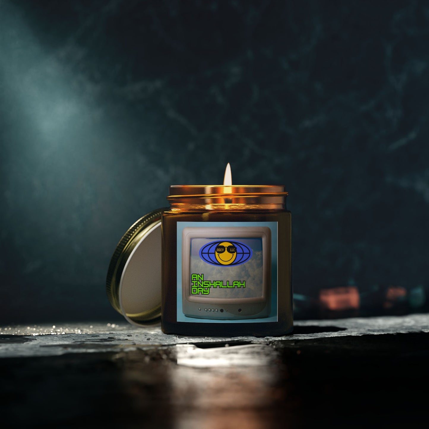 An Inshallah Day Scented Candles, Coconut Apricot Wax (4oz, 9oz)
