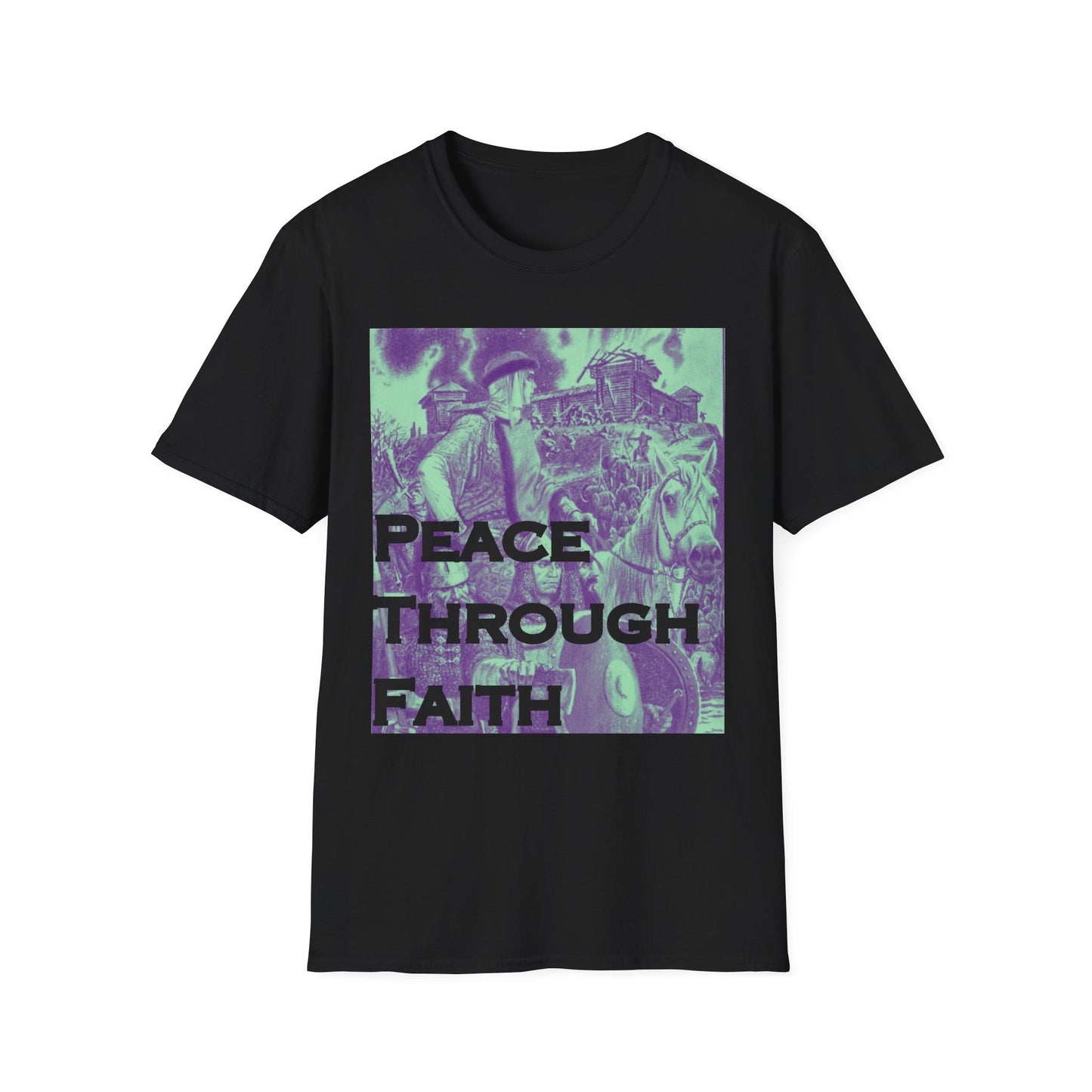 Peace Through Faith Unisex T-Shirt - Inspirational Apparel, Faith-Based Gifts, Spiritual Fashion, Casual Wear, Unisex Tee