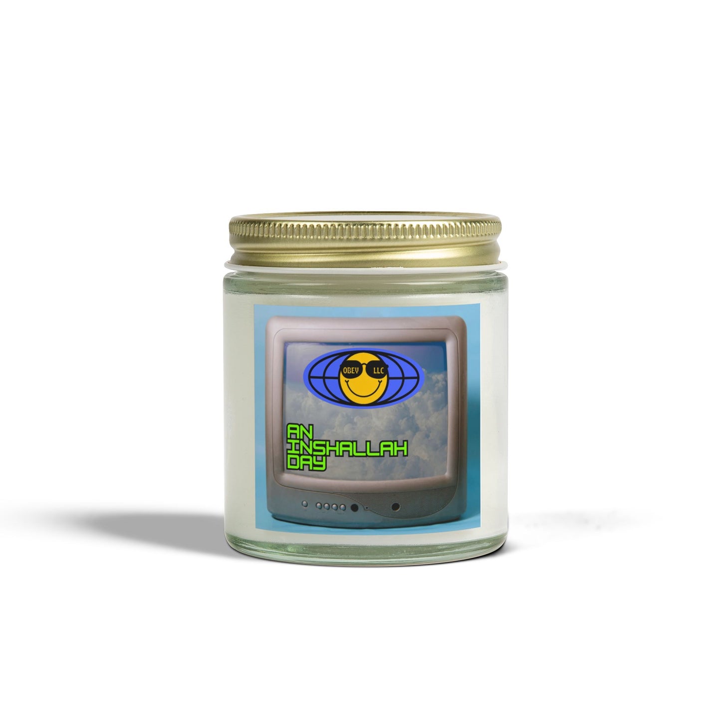 An Inshallah Day Scented Candles, Coconut Apricot Wax (4oz, 9oz)