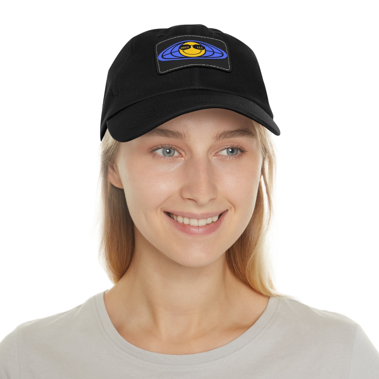 Obey LLC Classic Hat with Leather Patch (Rectangle)