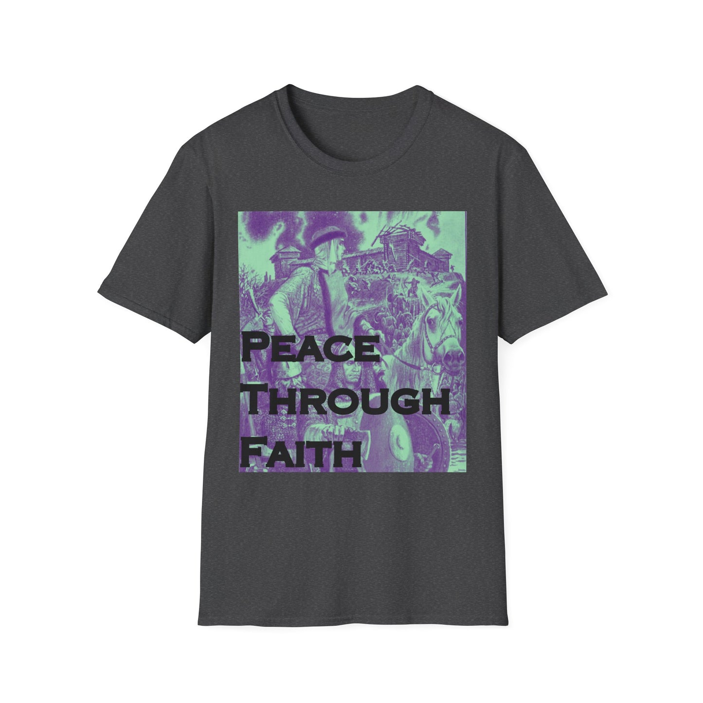 Peace Through Faith Unisex T-Shirt - Inspirational Apparel, Faith-Based Gifts, Spiritual Fashion, Casual Wear, Unisex Tee