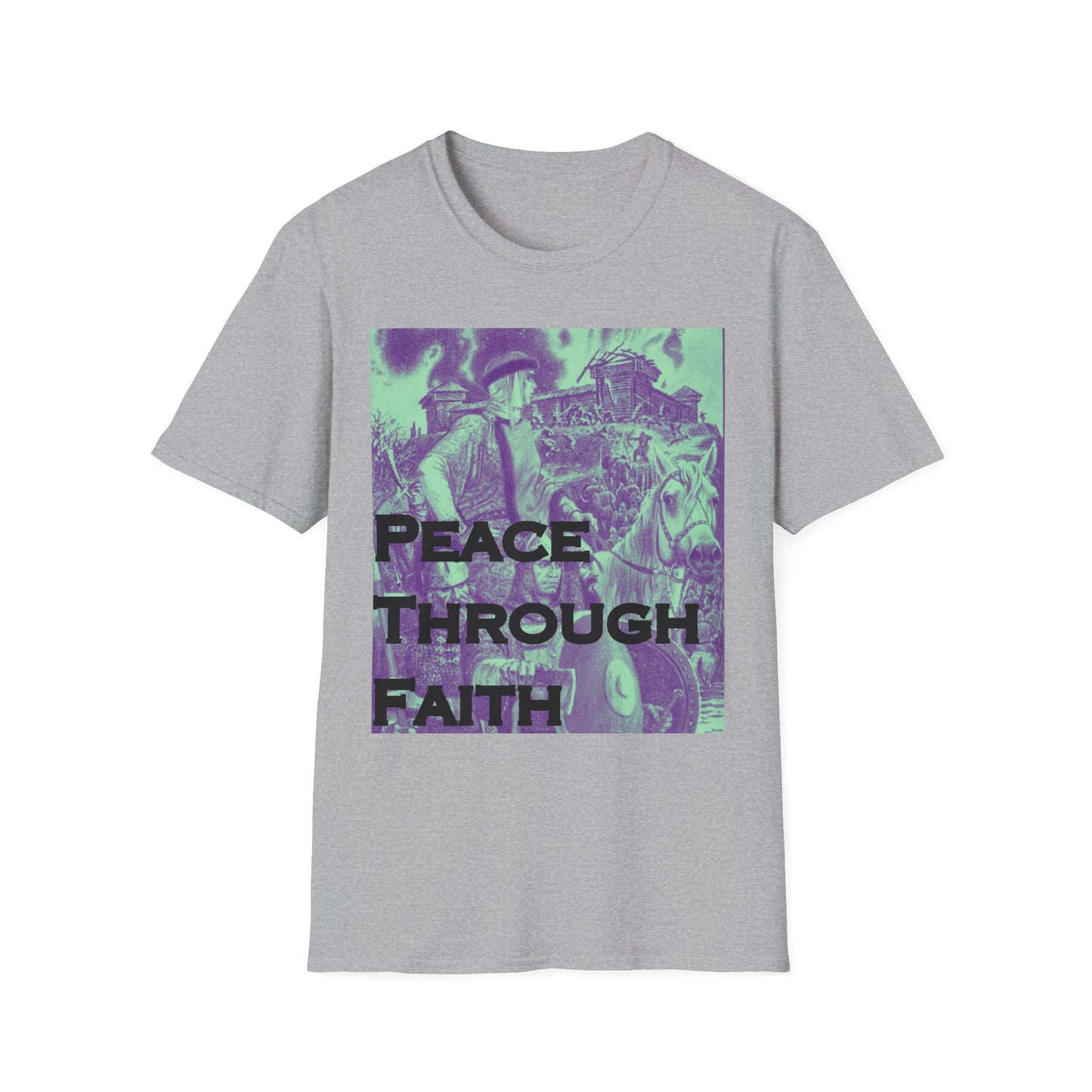 Peace Through Faith Unisex T-Shirt - Inspirational Apparel, Faith-Based Gifts, Spiritual Fashion, Casual Wear, Unisex Tee