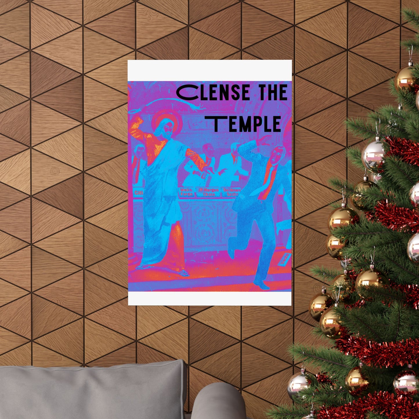 Cleanse the Temple Matte Vertical Poster