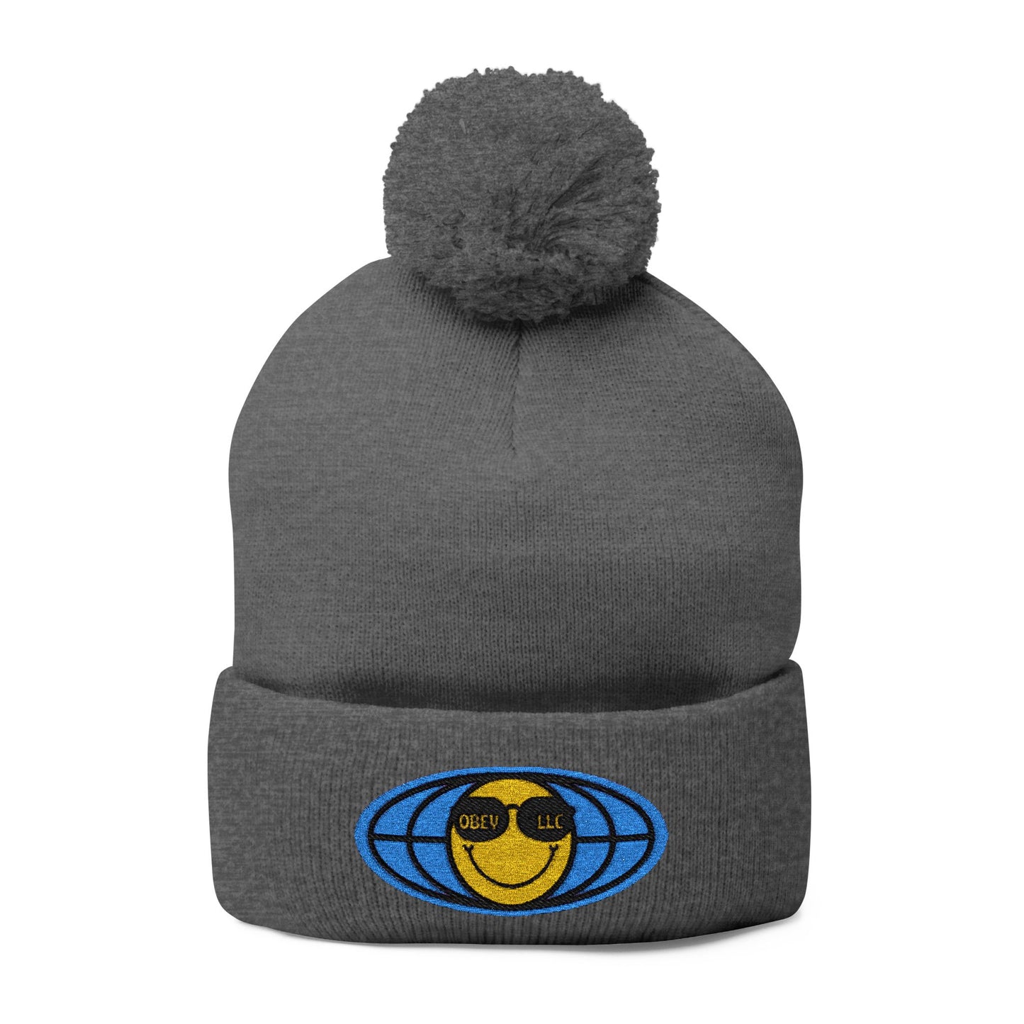 Obey LLC Pom-Pom Knit Cap (Embroidery)