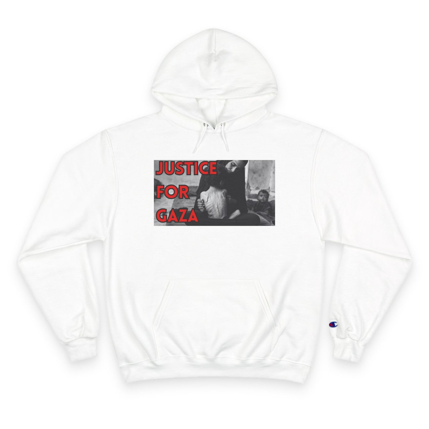 Justice for Gaza Champion Hoodie | Activist Apparel, Social Justice Fashion, Statement Clothing, Thoughtful Gifts, Comfortable Wear