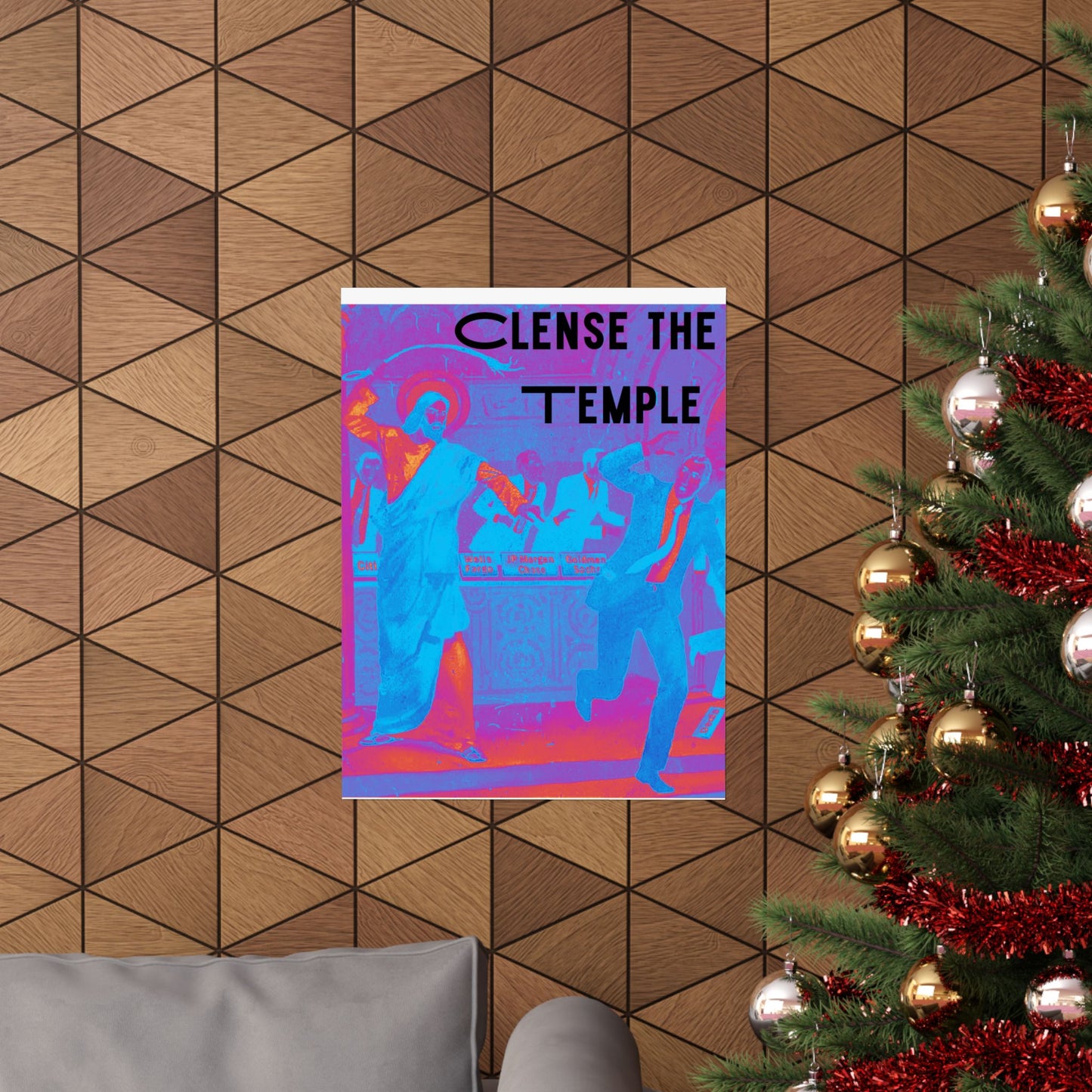 Cleanse the Temple Matte Vertical Poster