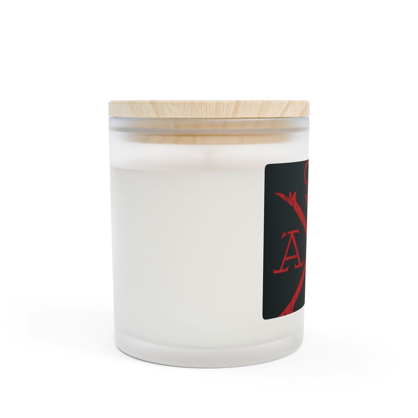 Alpha Omega Frosted Glass Candle, 11oz