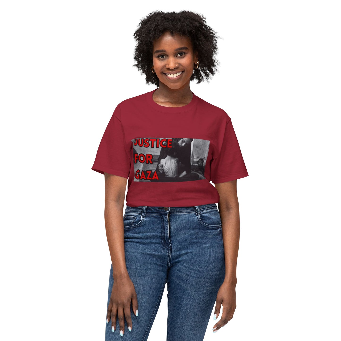 Justice for Gaza Unisex HD Cotton T-Shirt | Activism Tee, Casual Wear, Statement Shirt, Social Justice Gift, Everyday Comfort