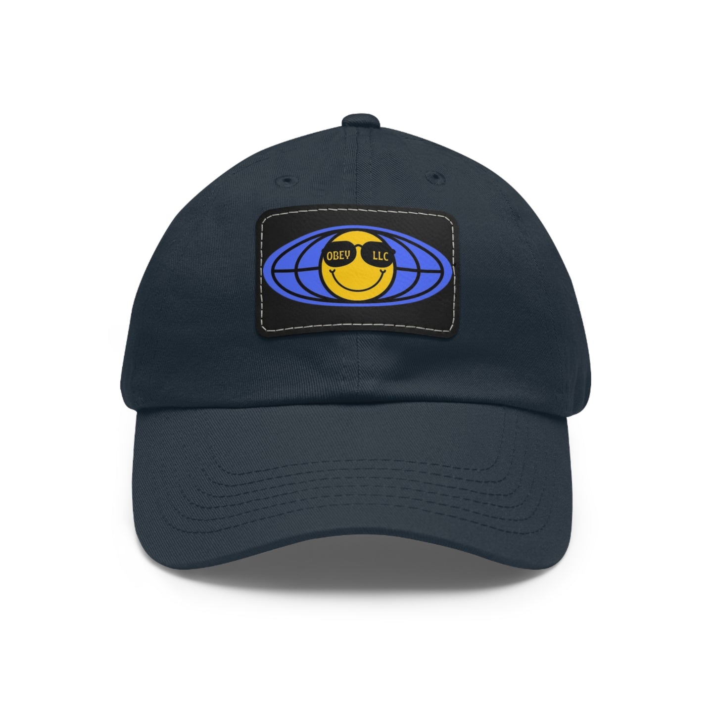 Obey LLC Classic Hat with Leather Patch (Rectangle)