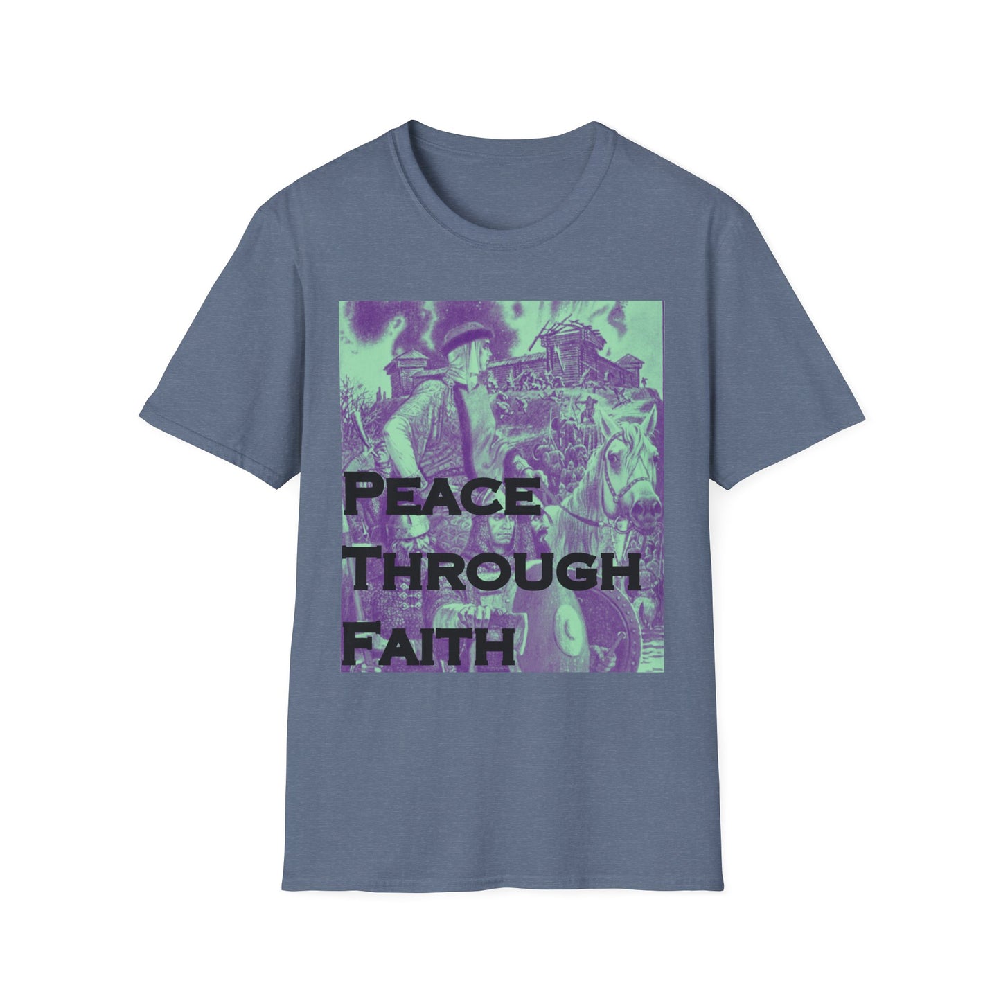 Peace Through Faith Unisex T-Shirt - Inspirational Apparel, Faith-Based Gifts, Spiritual Fashion, Casual Wear, Unisex Tee