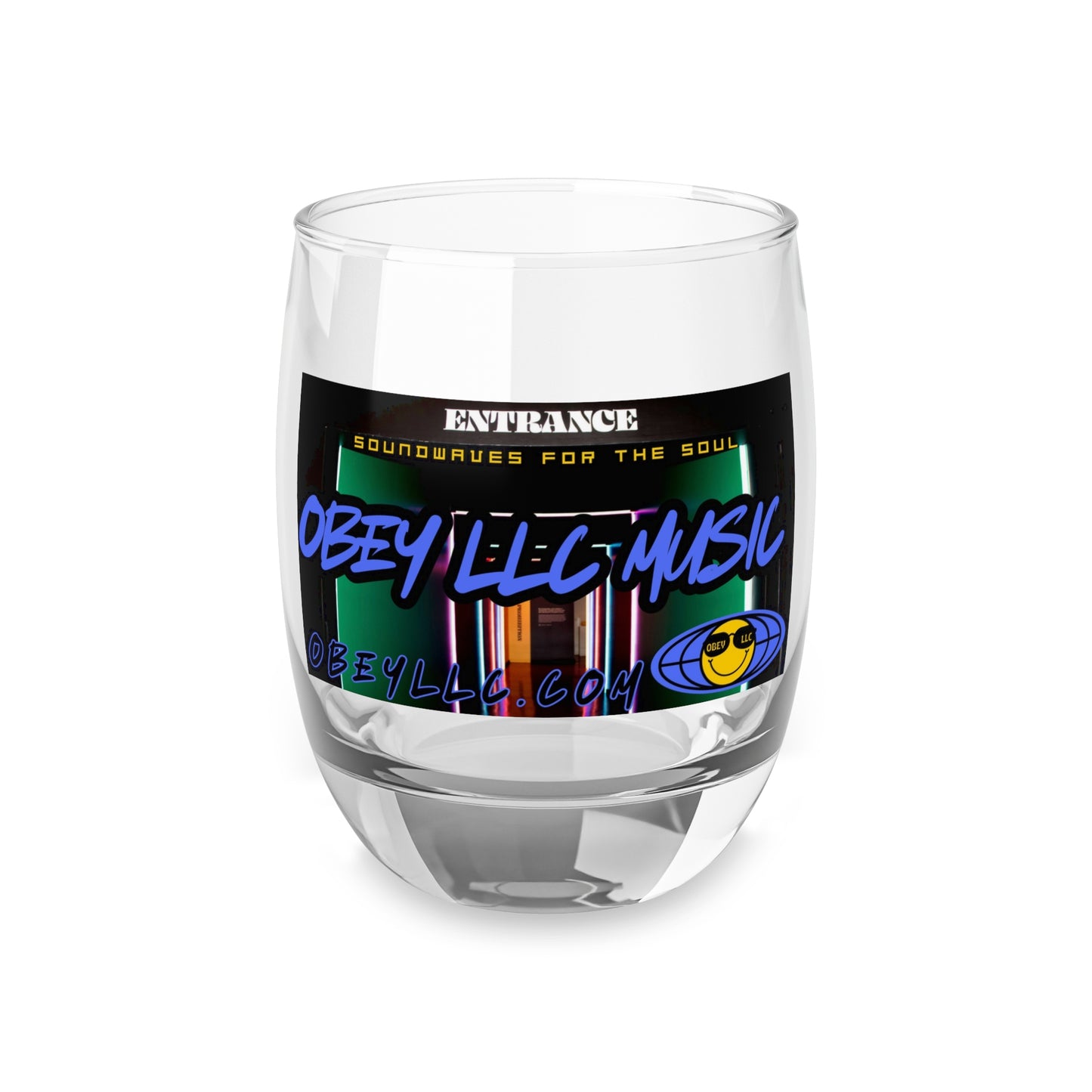 Obey LLC Music Whiskey Glass
