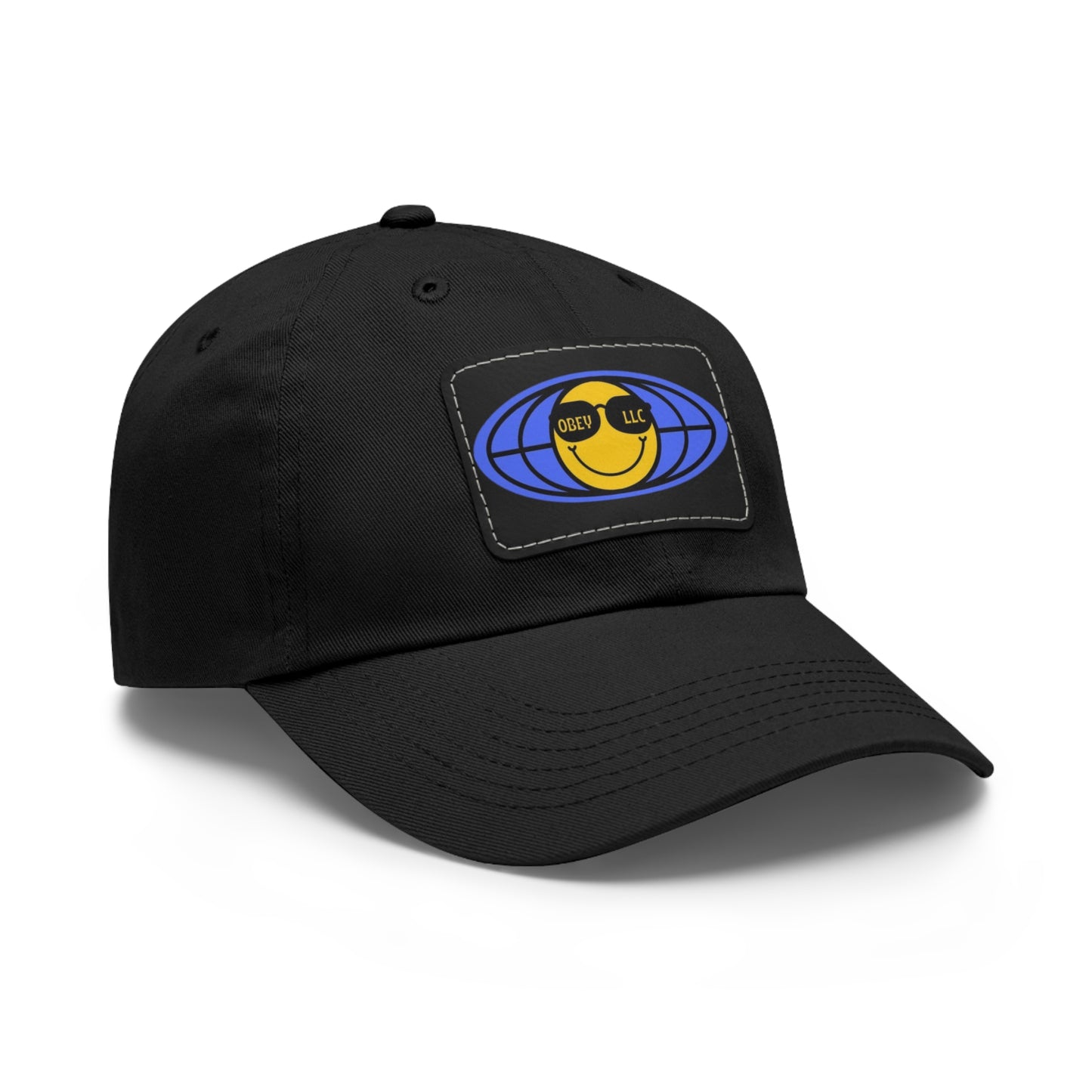 Obey LLC Classic Hat with Leather Patch (Rectangle)