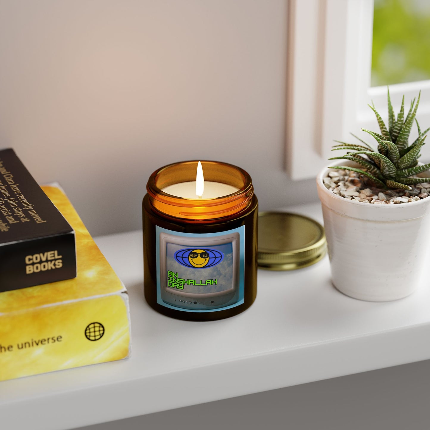 An Inshallah Day Scented Candles, Coconut Apricot Wax (4oz, 9oz)