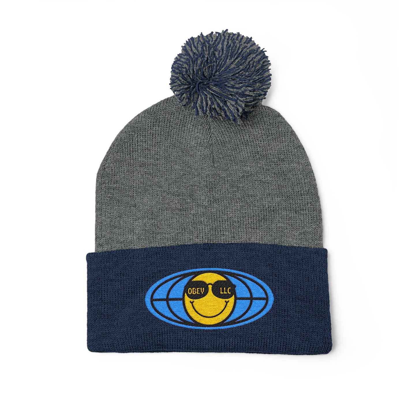 Obey LLC Pom-Pom Knit Cap (Embroidery)