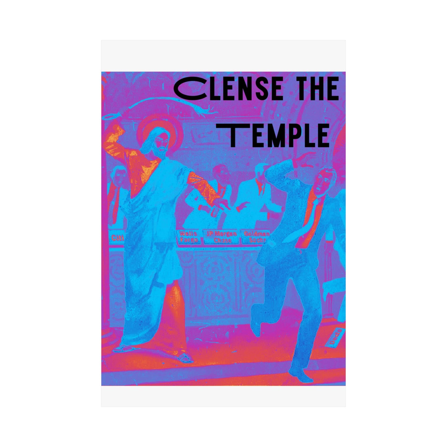 Cleanse the Temple Matte Vertical Poster