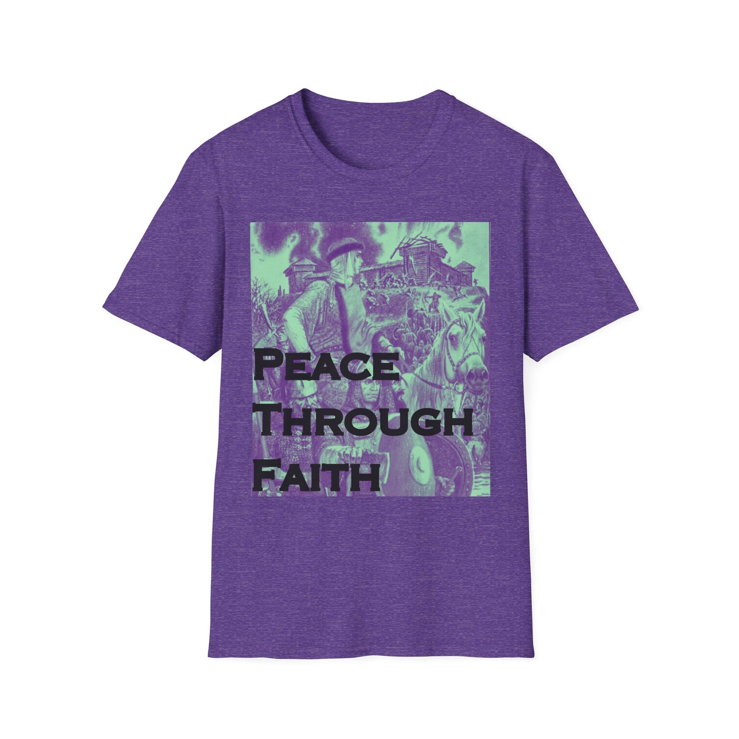 Peace Through Faith Unisex T-Shirt - Inspirational Apparel, Faith-Based Gifts, Spiritual Fashion, Casual Wear, Unisex Tee