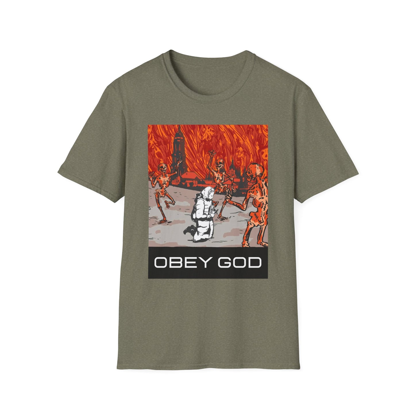 Obey God Lavra Caves Unisex Softstyle T-Shirt