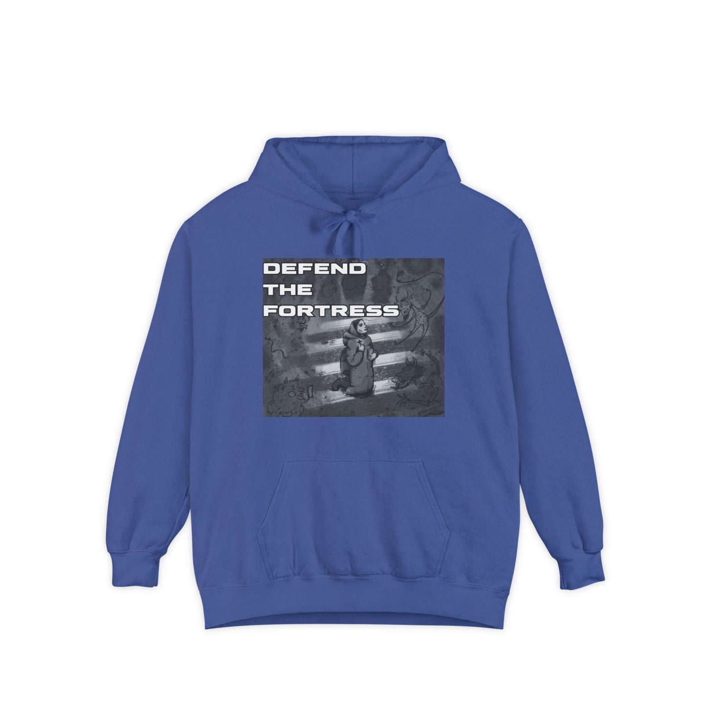 Defend the Fortress Unisex Garment-Dyed Hoodie