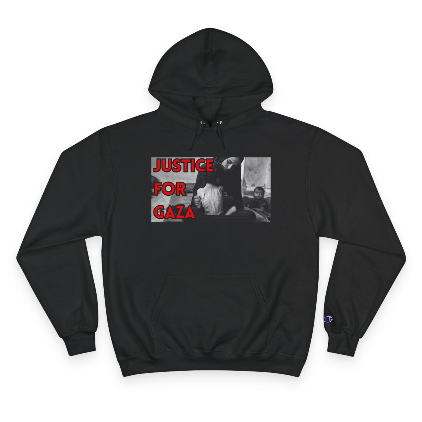Justice for Gaza Champion Hoodie | Activist Apparel, Social Justice Fashion, Statement Clothing, Thoughtful Gifts, Comfortable Wear