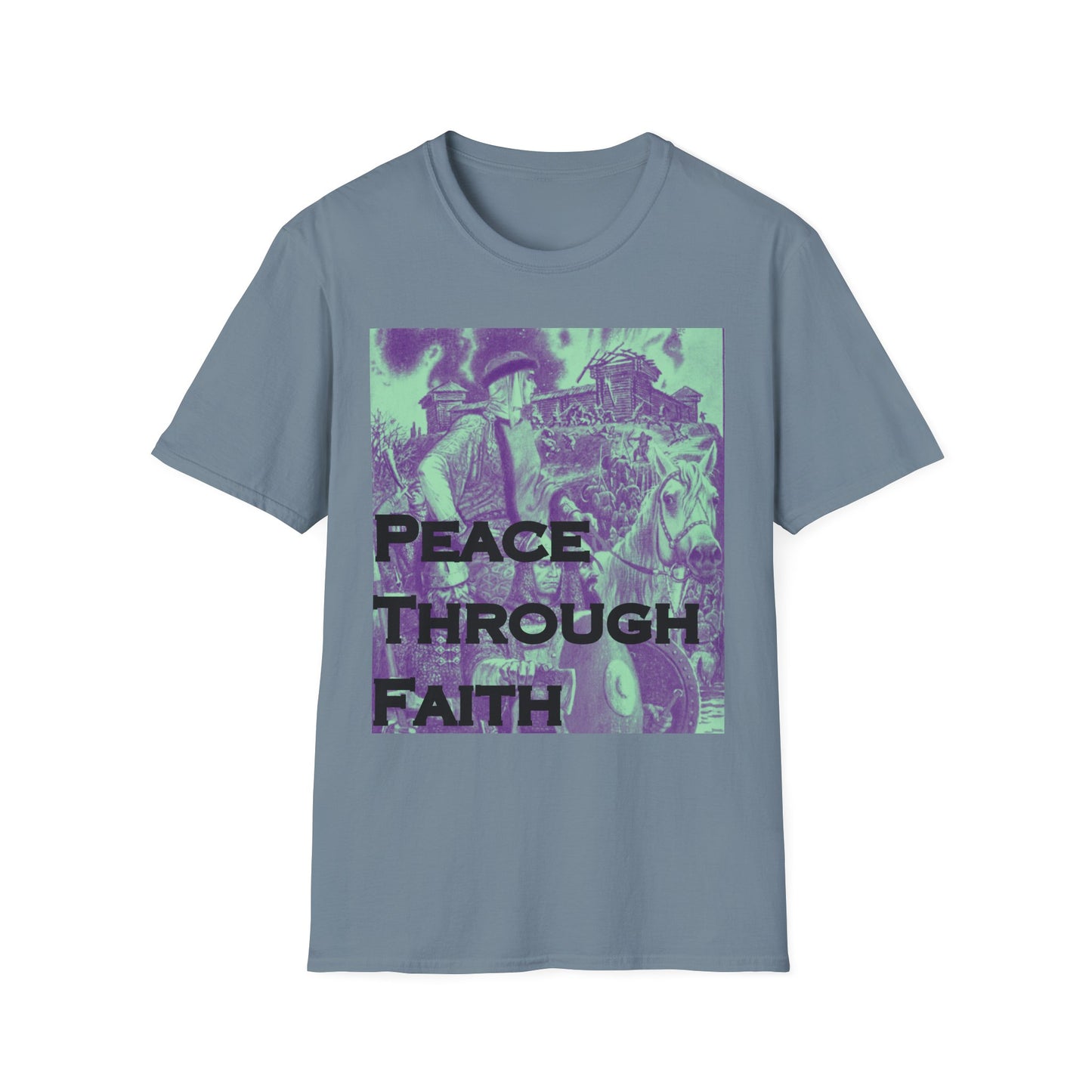 Peace Through Faith Unisex T-Shirt - Inspirational Apparel, Faith-Based Gifts, Spiritual Fashion, Casual Wear, Unisex Tee