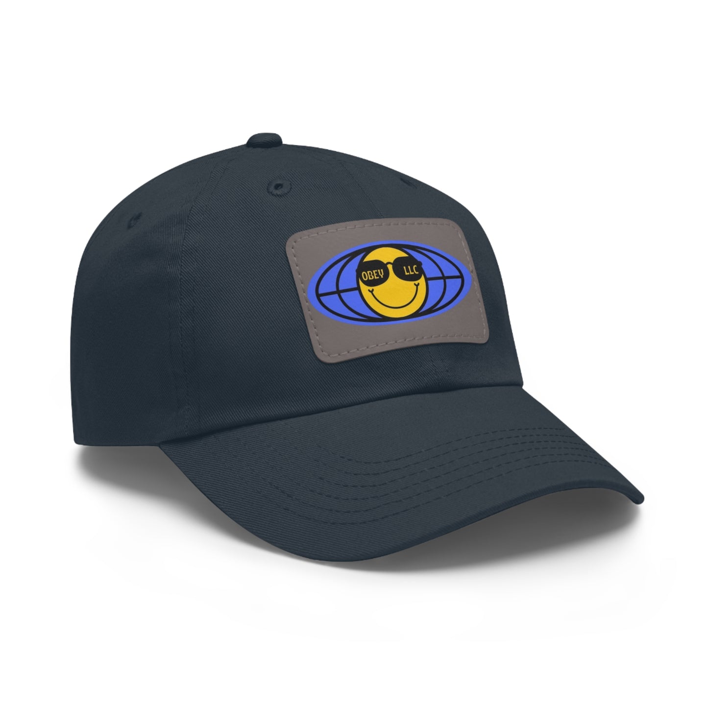 Obey LLC Classic Hat with Leather Patch (Rectangle)