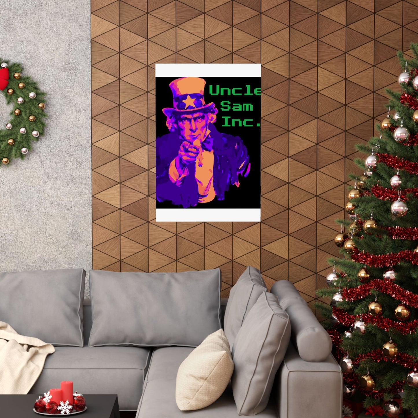 Colorful Uncle Sam Inc. Matte Vertical Poster, Vintage Wall Art