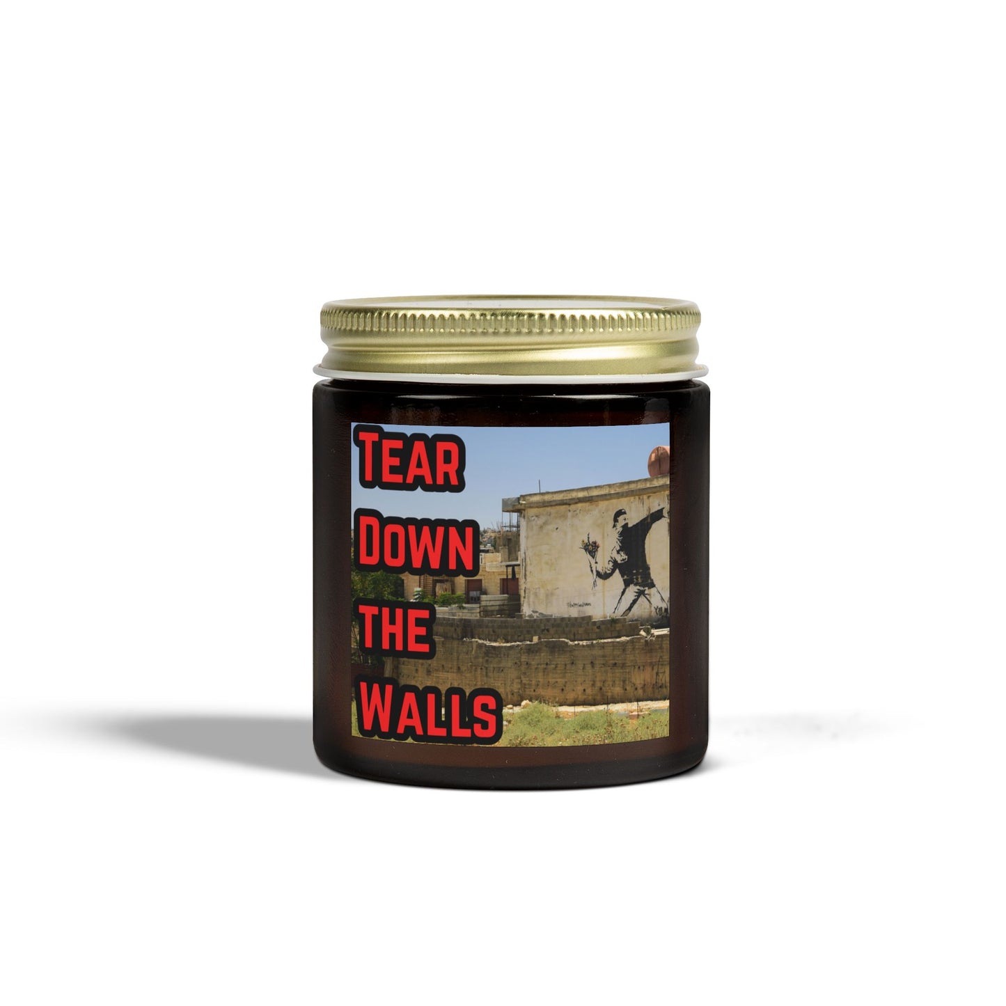 Tear Down the Walls Scented Candles, Coconut Apricot Wax (4oz, 9oz)