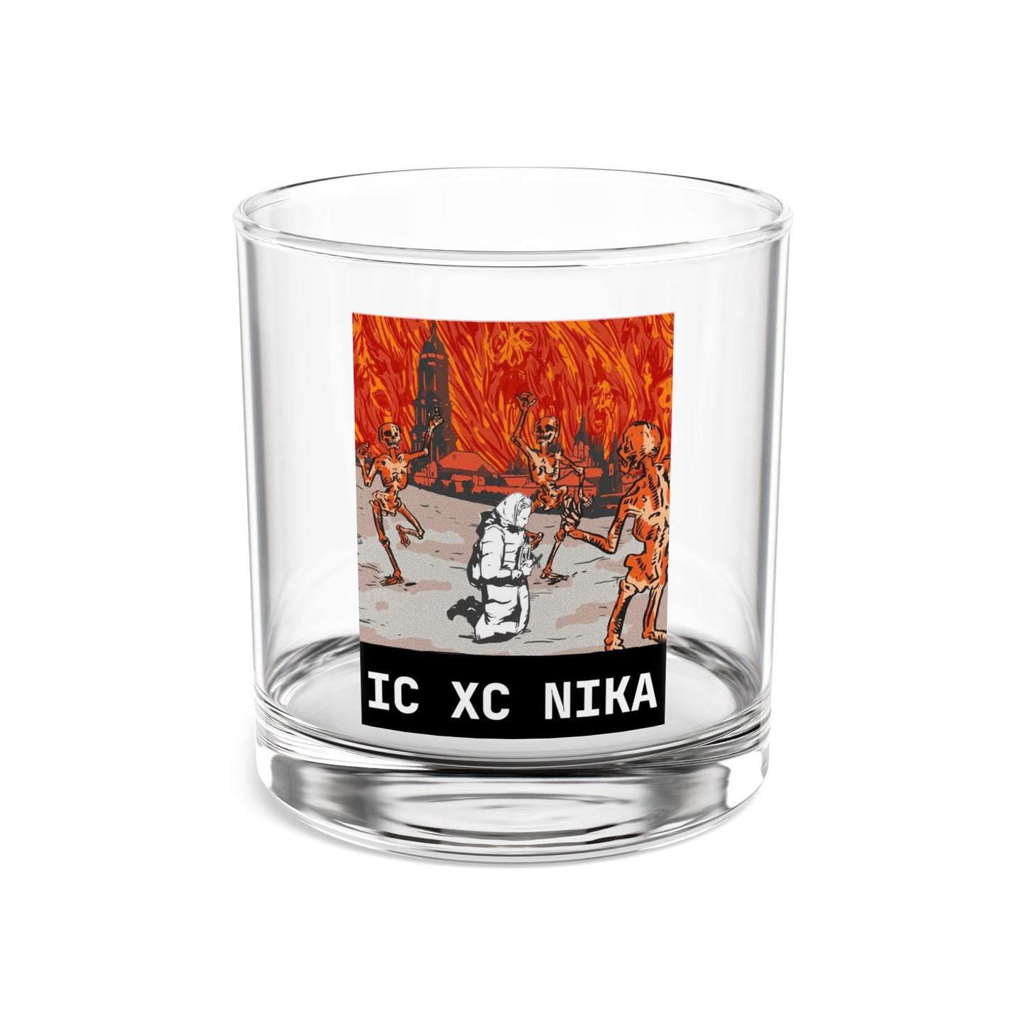 Lavra Caves IC XC NIKA Rocks Glass, 10oz