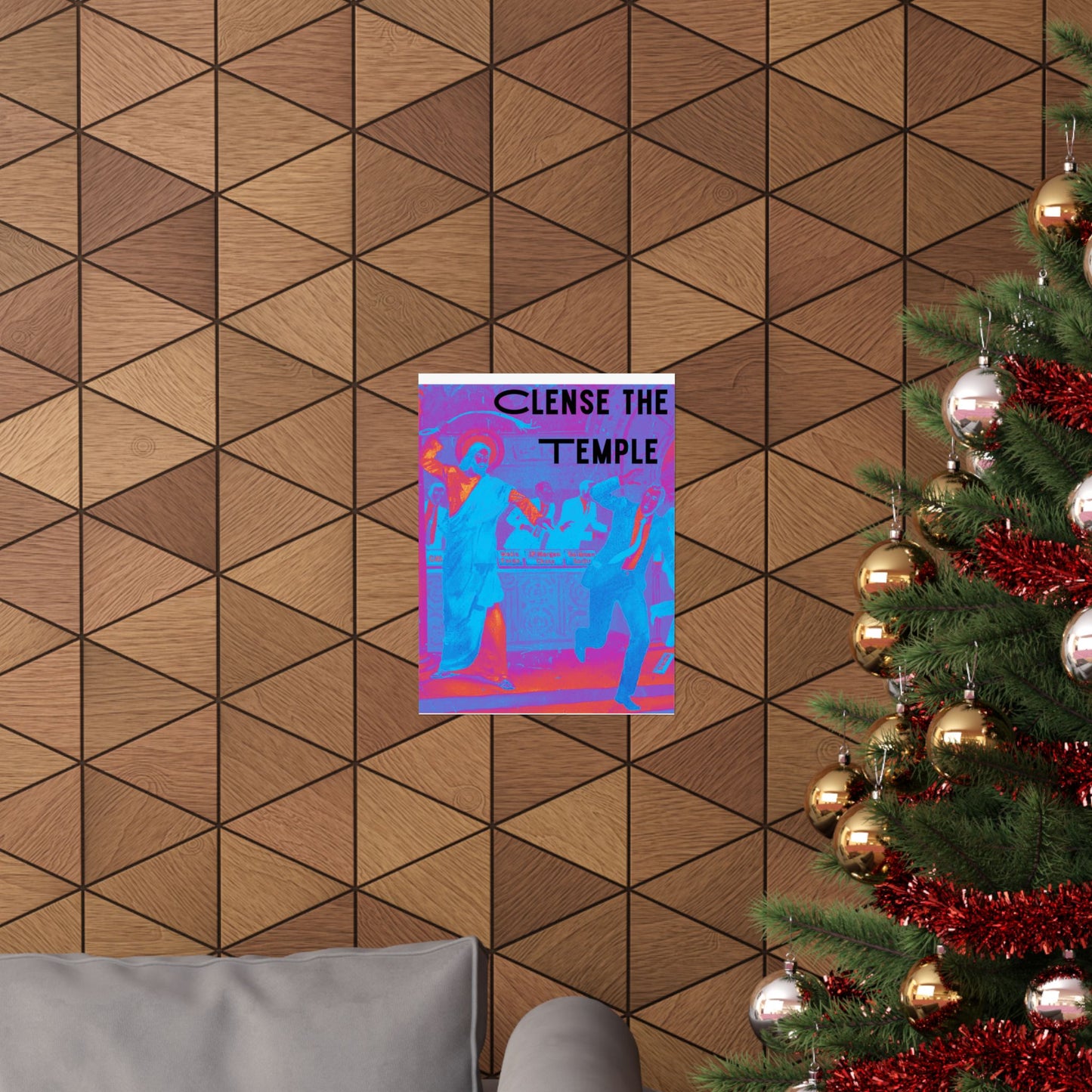 Cleanse the Temple Matte Vertical Poster