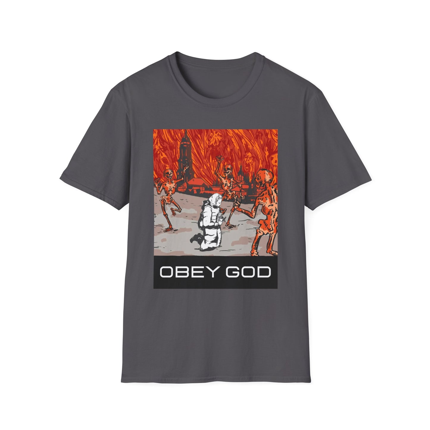 Obey God Lavra Caves Unisex Softstyle T-Shirt