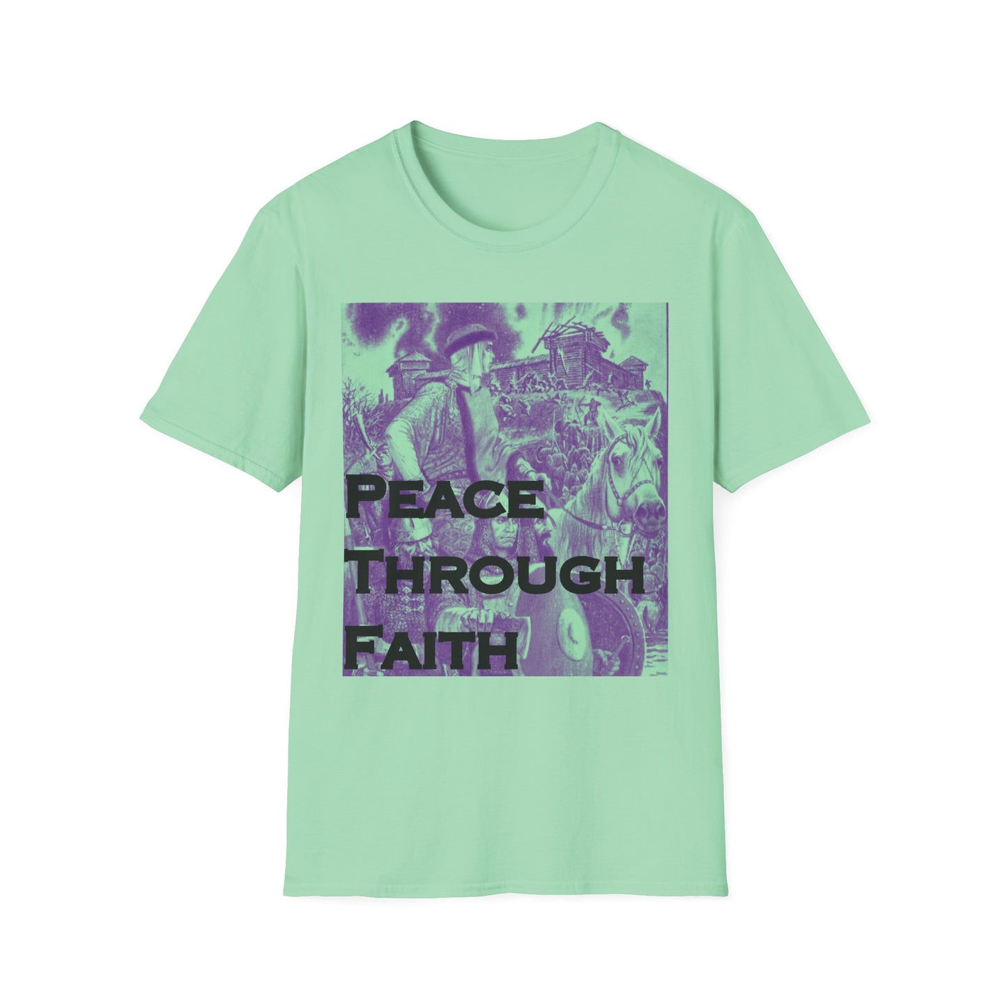 Peace Through Faith Unisex T-Shirt - Inspirational Apparel, Faith-Based Gifts, Spiritual Fashion, Casual Wear, Unisex Tee