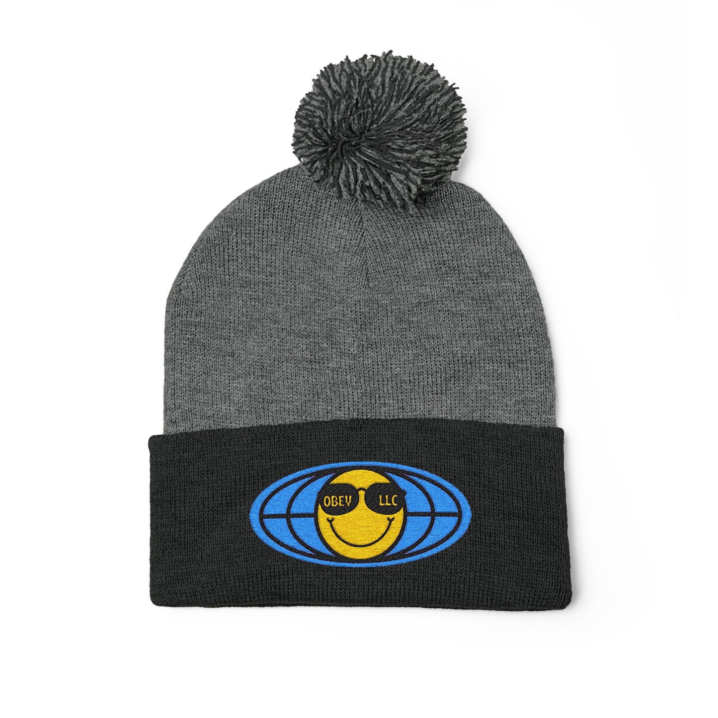 Obey LLC Pom-Pom Knit Cap (Embroidery)