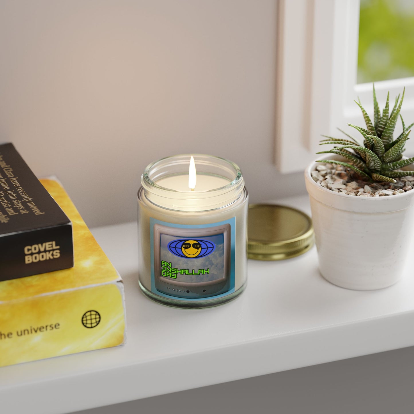 An Inshallah Day Scented Candles, Coconut Apricot Wax (4oz, 9oz)