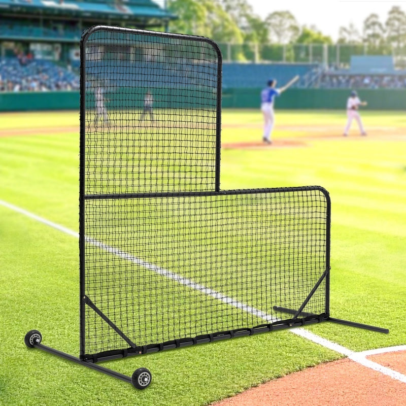 Type Baseball Hitting Cage Net, Wheeled Baseball Pitching Net 84 Inches High X 84 Inches Wide, With 42 Inches X 42 Inches Opening, Including Tote Bag, Prohibited Platform Temu